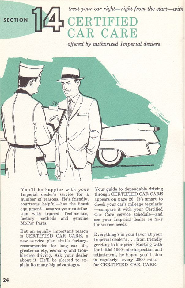 1960 Chrysler Imperial Owners Manual Page 7